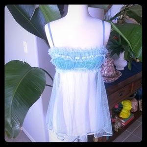 Victoria's secret powder blue lingerie top